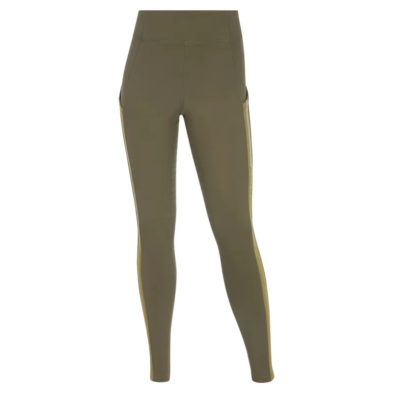 LeMieux Young Rider Orla Full Grip Riding Tights - Willow Green-3