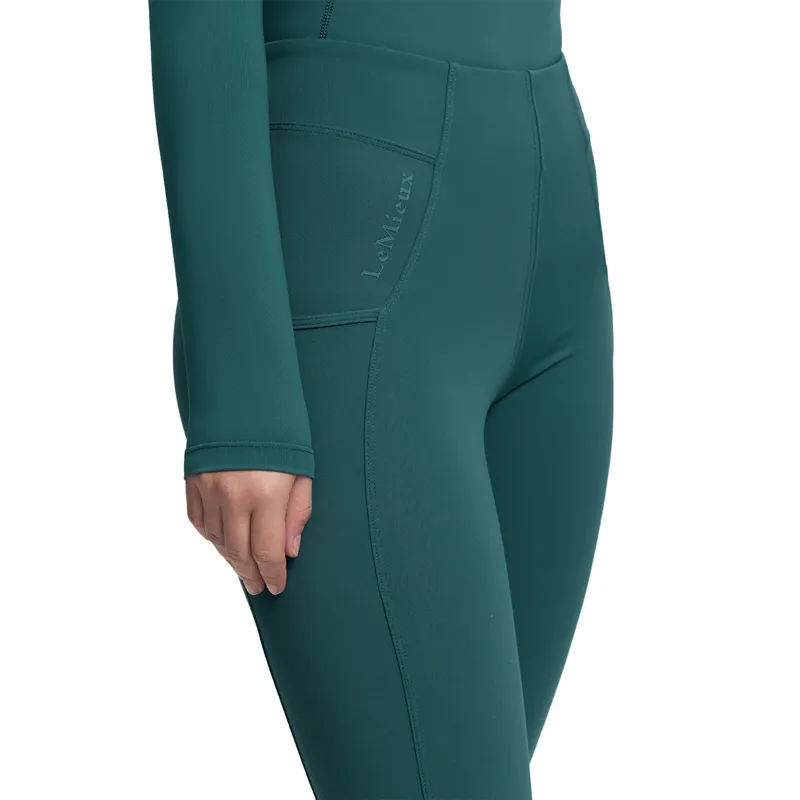 LeMieux Young Rider Orla Full Grip Riding Tights - Jungle-4