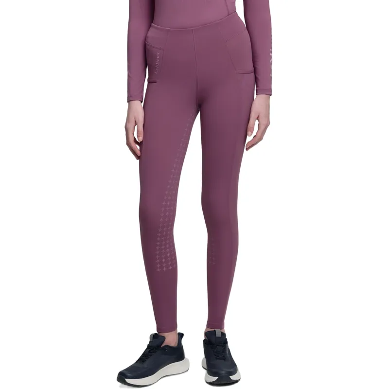 LeMieux Young Rider Orla Full Grip Riding Tights - Mallow