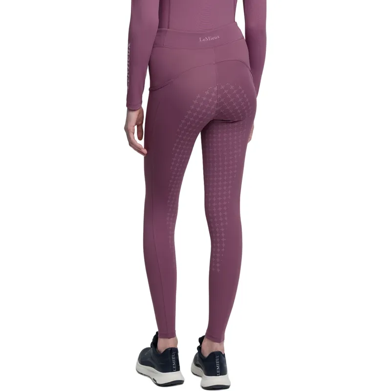 LeMieux Young Rider Orla Full Grip Riding Tights - Mallow-1