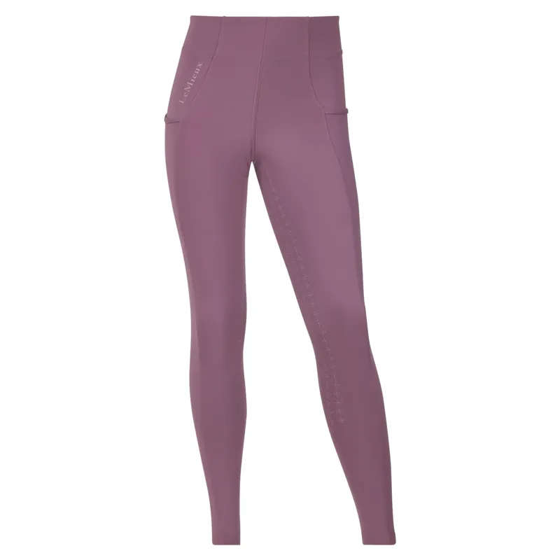 LeMieux Young Rider Orla Full Grip Riding Tights - Mallow-2