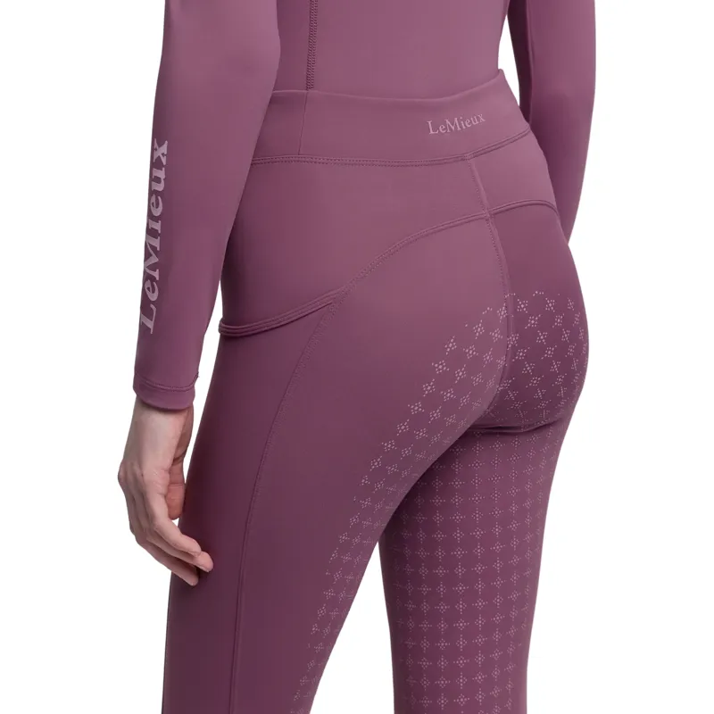 LeMieux Young Rider Orla Full Grip Riding Tights - Mallow-4