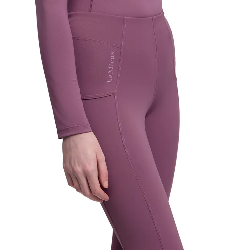LeMieux Young Rider Orla Full Grip Riding Tights - Mallow-5