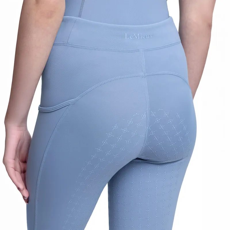 LeMieux Young Rider Orla Full Grip Riding Tights - Powder Blue-5
