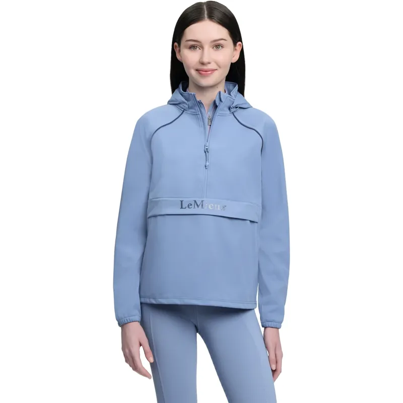 LeMieux Young Rider Paige 1/4 Zip Waterproof Jacket - Powder Blue