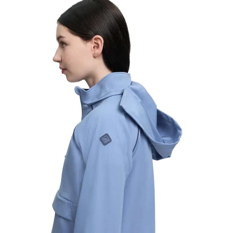LeMieux Young Rider Paige 1/4 Zip Waterproof Jacket - Powder Blue-3