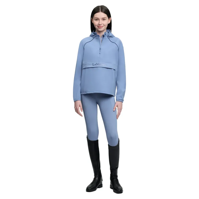 LeMieux Young Rider Paige 1/4 Zip Waterproof Jacket - Powder Blue-5