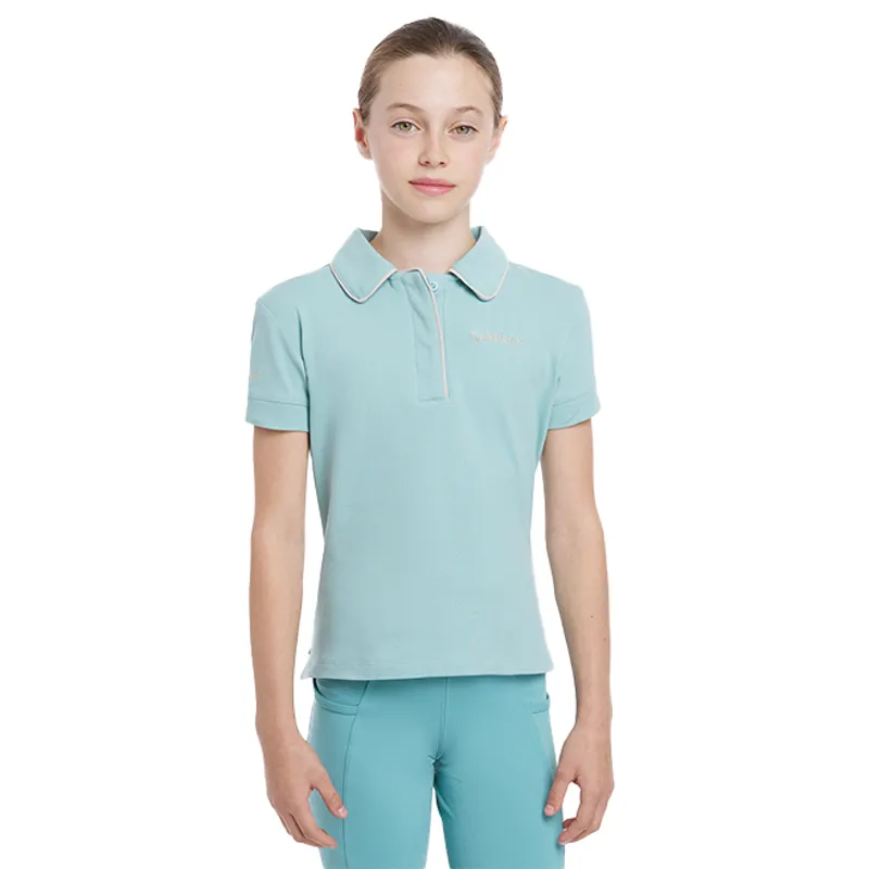 LeMieux Young Rider Junior Polo Shirt - Aqua