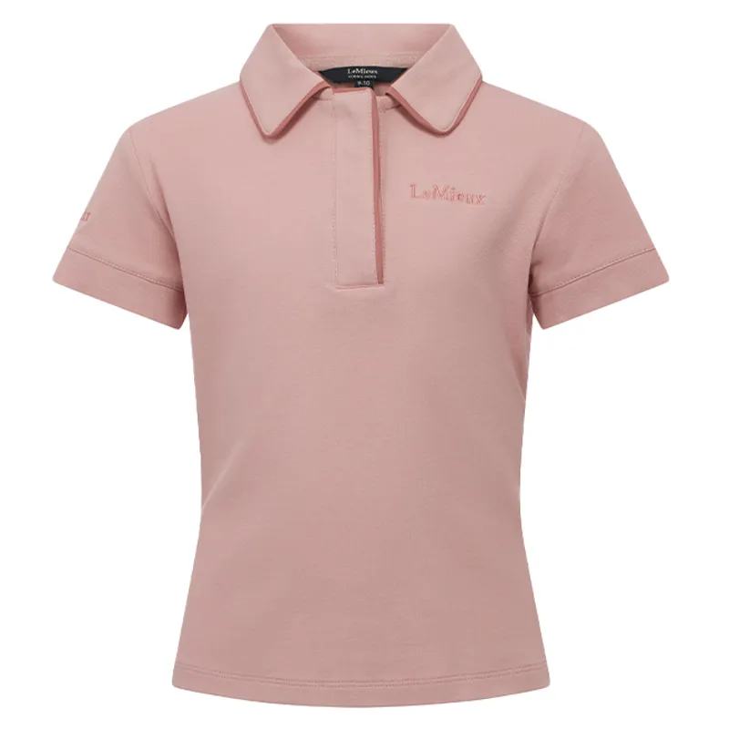 LeMieux Young Rider Junior Polo Shirt - Blossom-1