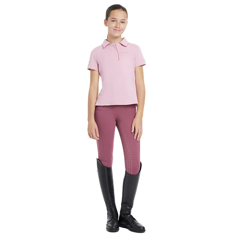 LeMieux Young Rider Junior Polo Shirt - Blossom-3