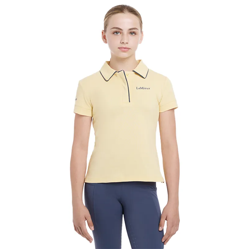 LeMieux Young Rider Junior Polo Shirt - Mimosa