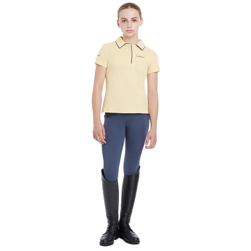 LeMieux Young Rider Junior Polo Shirt - Mimosa-5