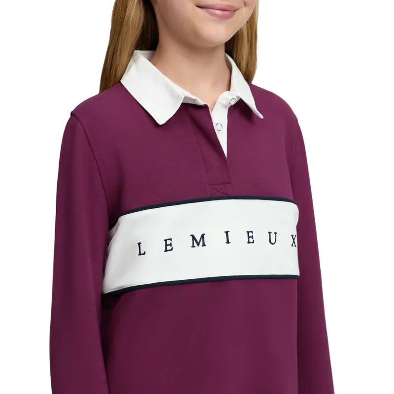 LeMieux Young Rider Riley Rugby Shirt - Blackberry-3