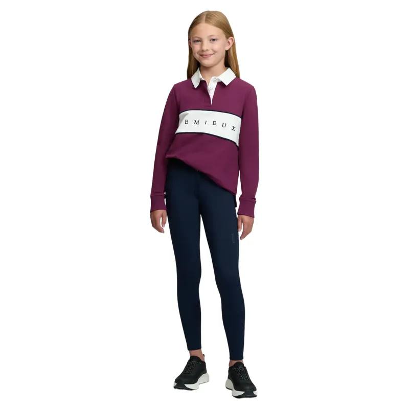 LeMieux Young Rider Riley Rugby Shirt - Blackberry-5