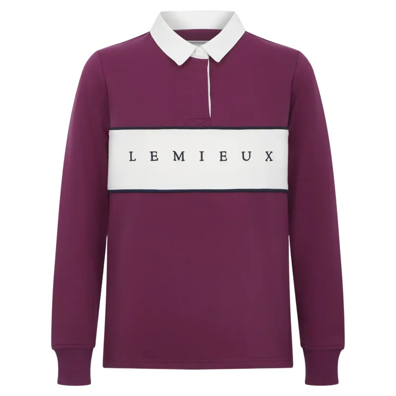 LeMieux Young Rider Riley Rugby Shirt - Blackberry-2