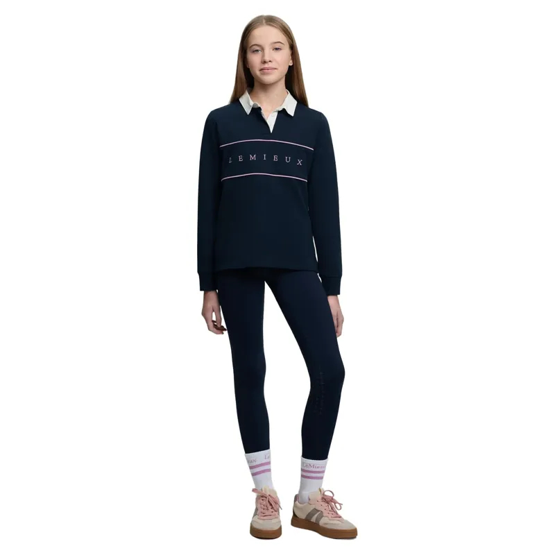 LeMieux Young Rider Riley Rugby Shirt - Navy-4