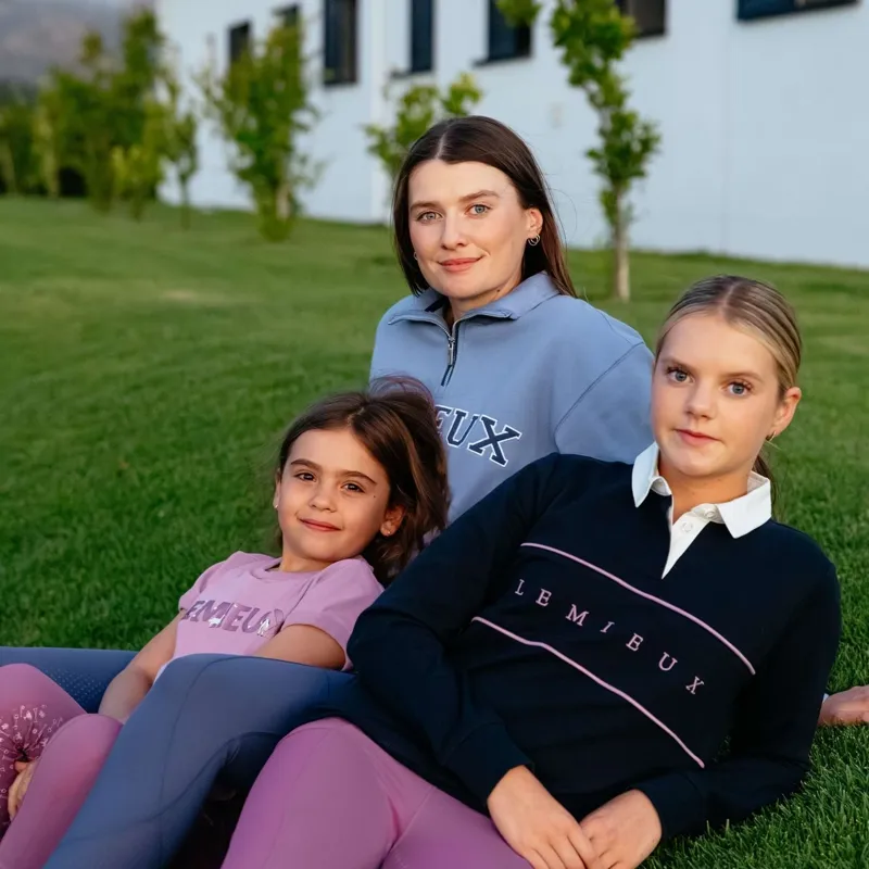 LeMieux Young Rider Riley Rugby Shirt - Navy-6