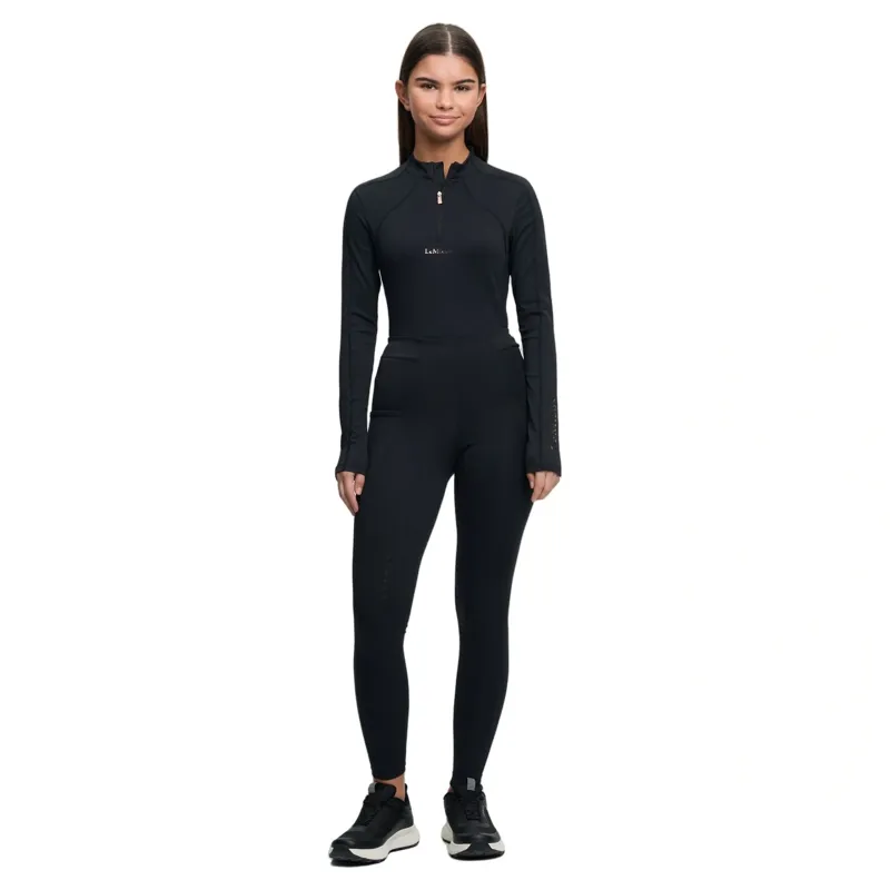LeMieux Orla Young Rider Sparkle Pull-On Riding Tights - Black-4