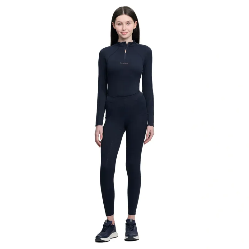 LeMieux Orla Young Rider Sparkle Pull-On Riding Tights - Navy-4