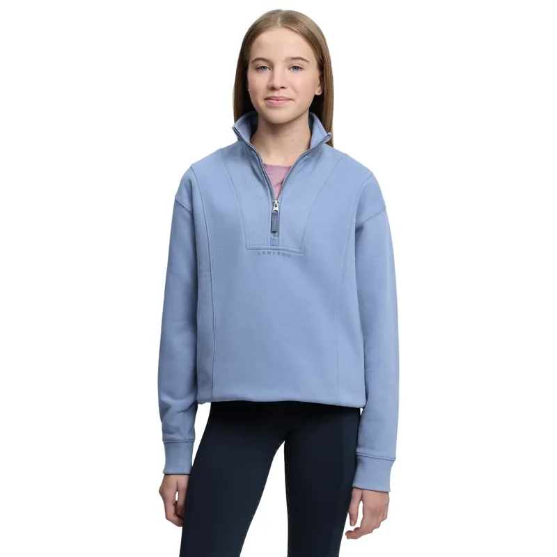 LeMieux Young Rider Vianne 1/4 Zip Sweatshirt - Powder Blue