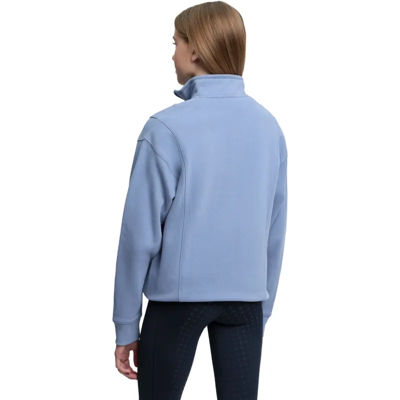 LeMieux Young Rider Vianne 1/4 Zip Sweatshirt - Powder Blue-1