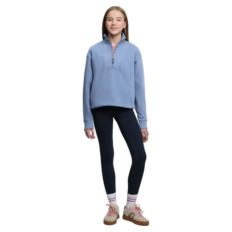 LeMieux Young Rider Vianne 1/4 Zip Sweatshirt - Powder Blue-5