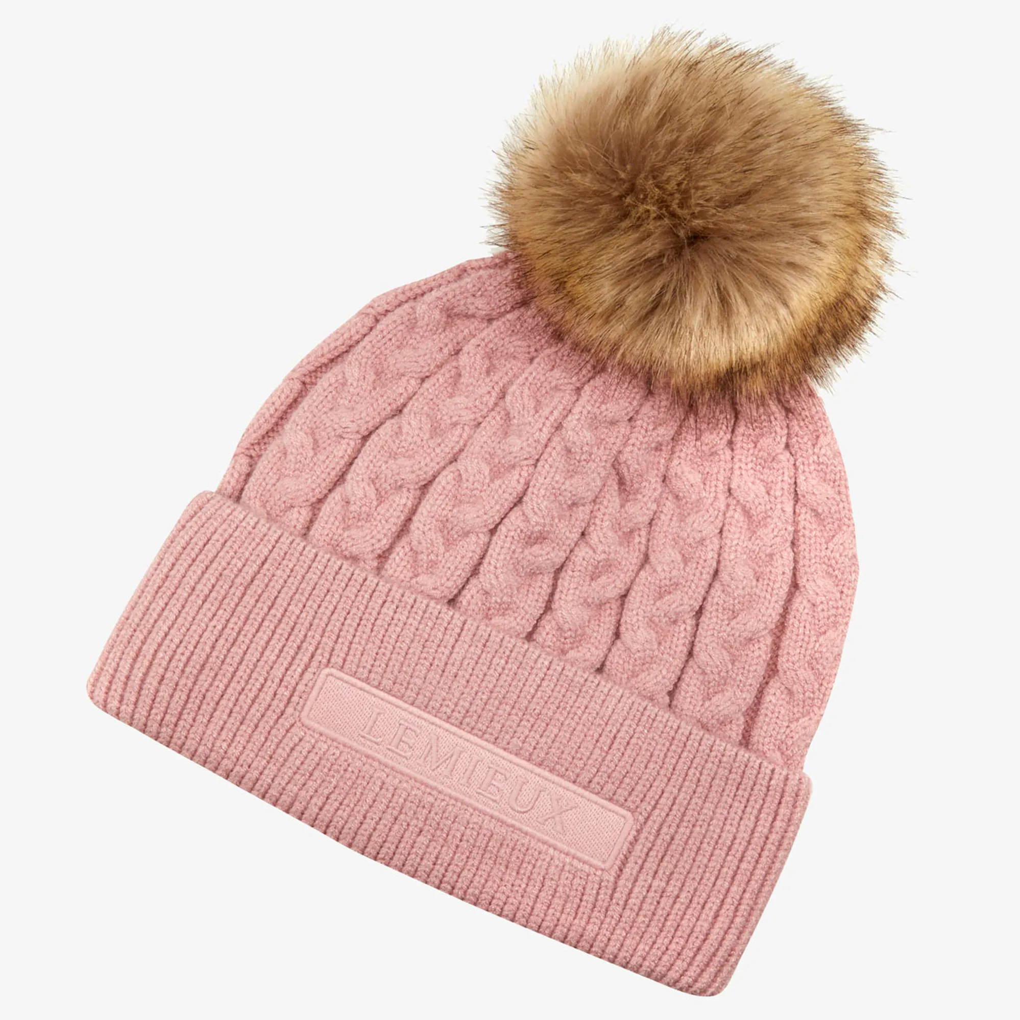 LeMieux Clara Cable Beanie Hat Pink Quartz - Main Image