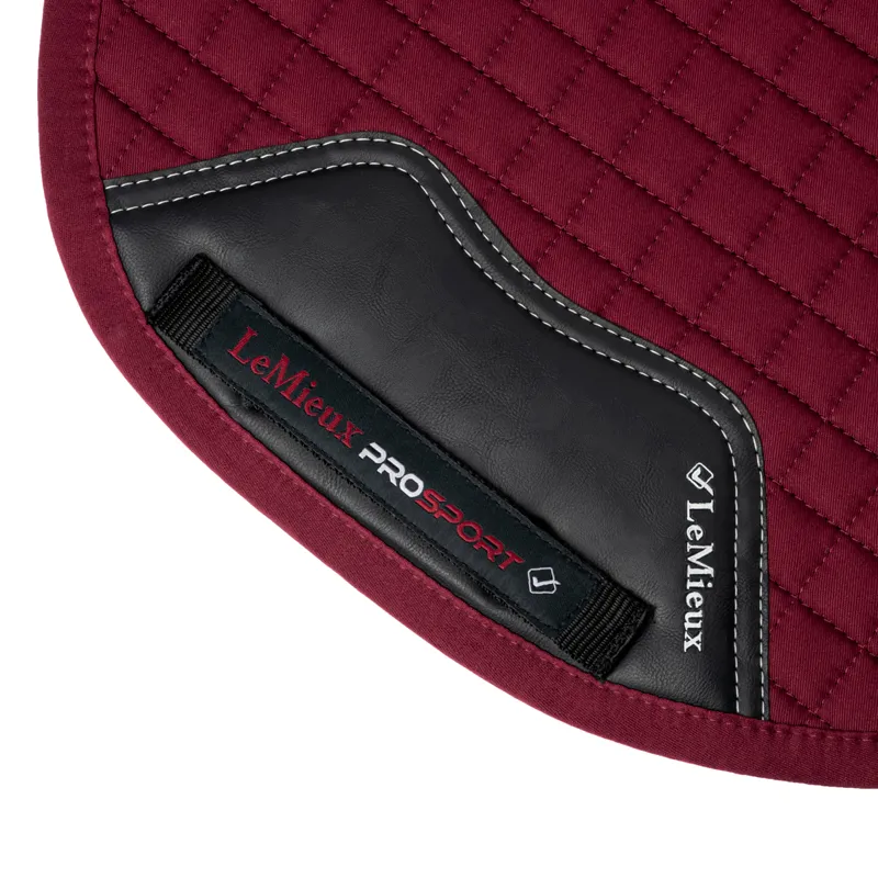 LeMieux ProSport Cotton GP Square Saddlecloth - Burgundy-1