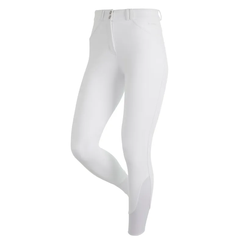 LeMieux Drytex Waterproof Knee Grip Ladies Competition Breeches - White