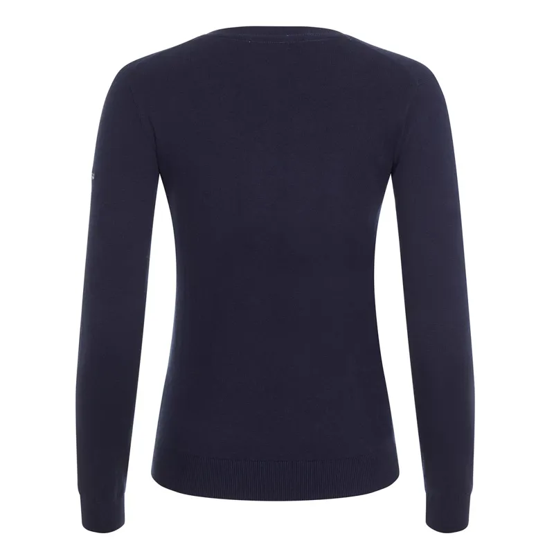 LeMieux Elite V-Neck Ladies Jumper - Navy-2