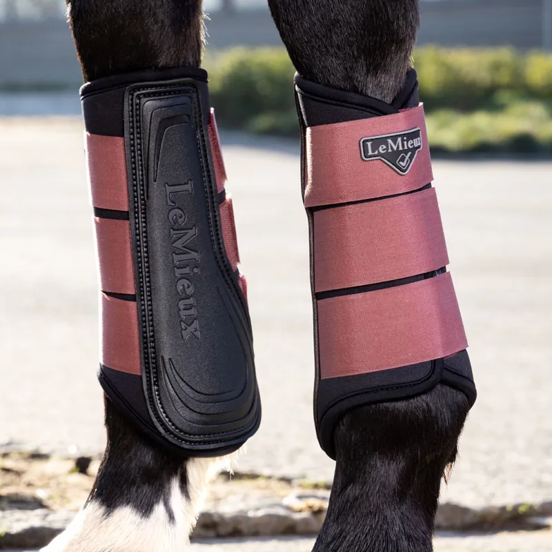 LeMieux Grafter Brushing Boots - Orchid-4