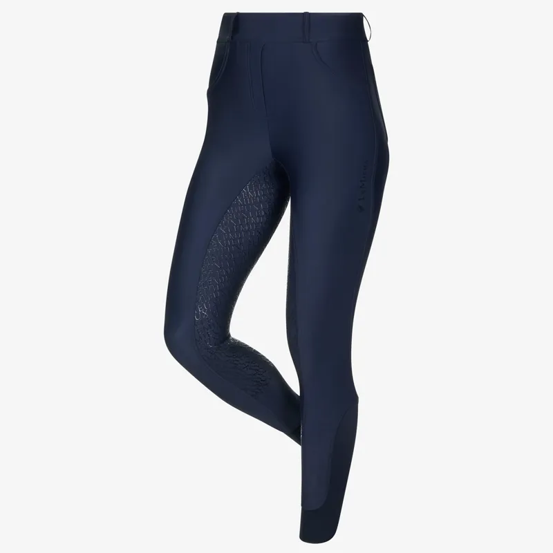 LeMieux Demi Full Grip Ladies Bregging Riding Tights - V1 Navy - UK6