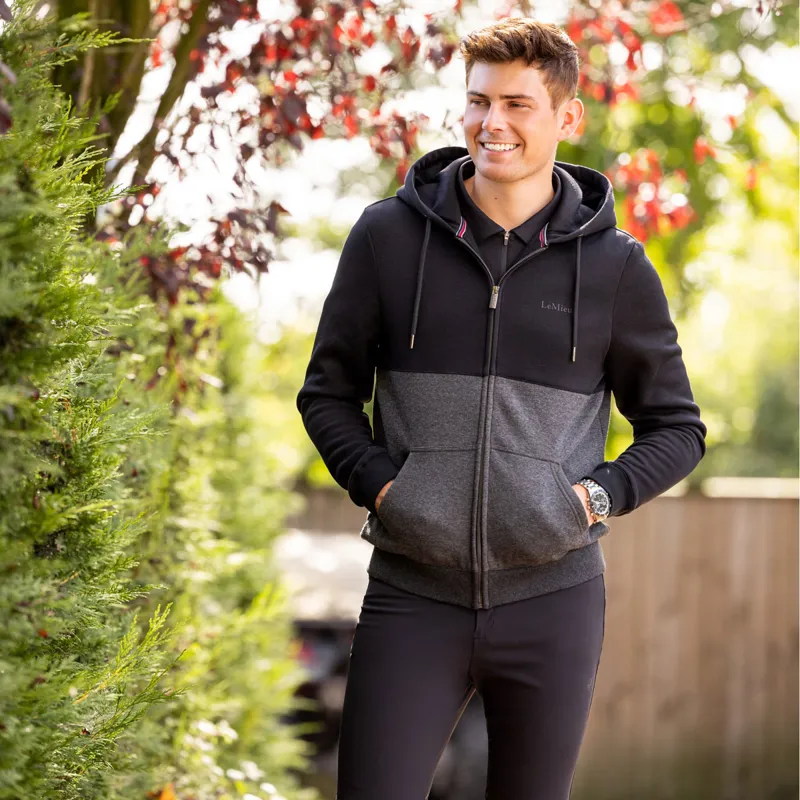 LeMieux Elite Zip-Through Mens Hoodie - Charcoal-5
