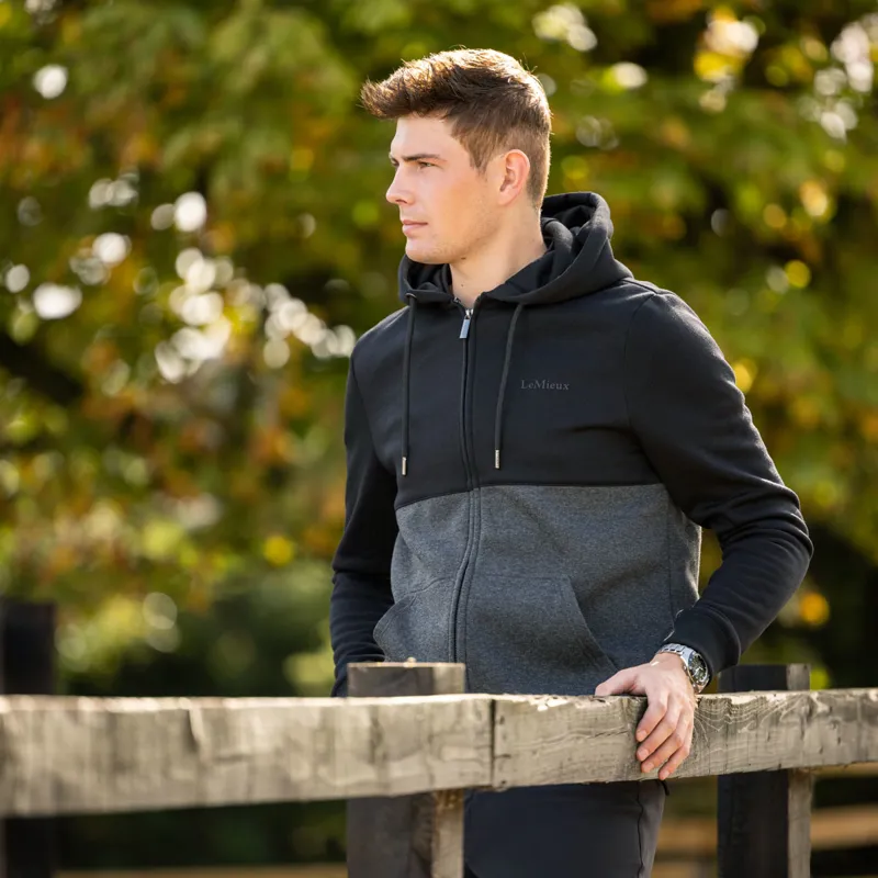 LeMieux Elite Zip-Through Mens Hoodie - Charcoal-6