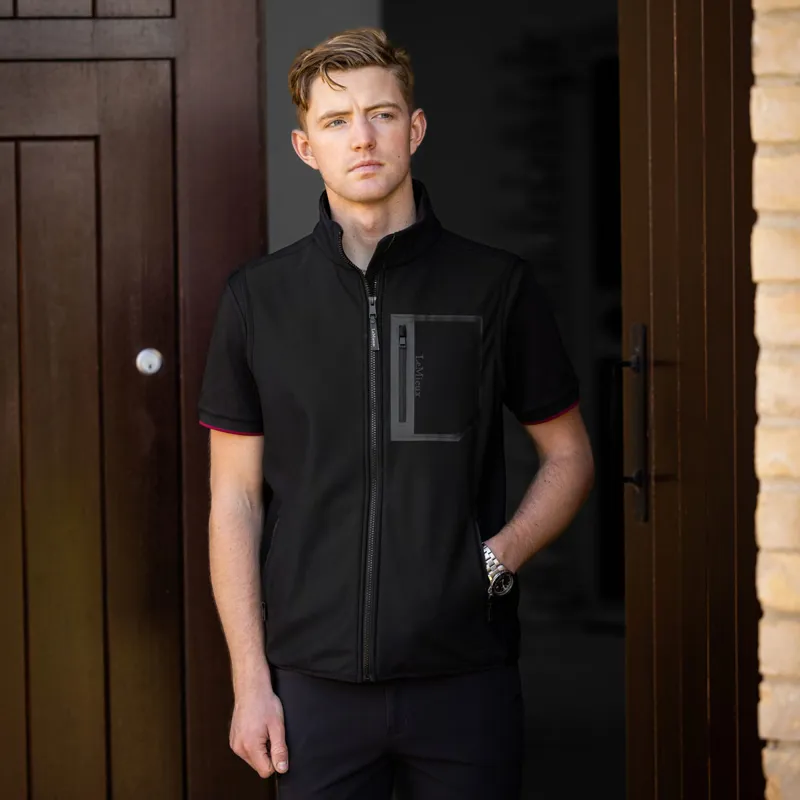 LeMieux Elite Mens Fleece Gilet - Black-6