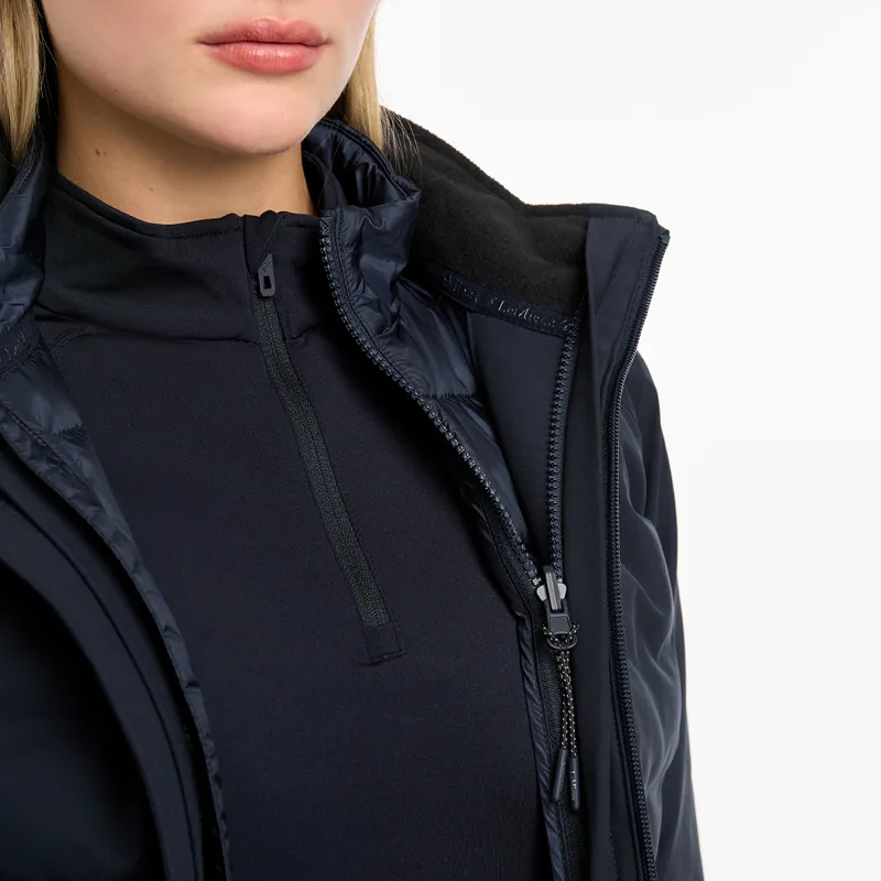 LeMieux Brooke Hybrid 3-in-1 Ladies Waterproof Jacket - Navy-6
