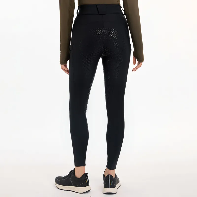 LeMieux DryTex Waterproof Full Grip Ladies Breeches - Black-3