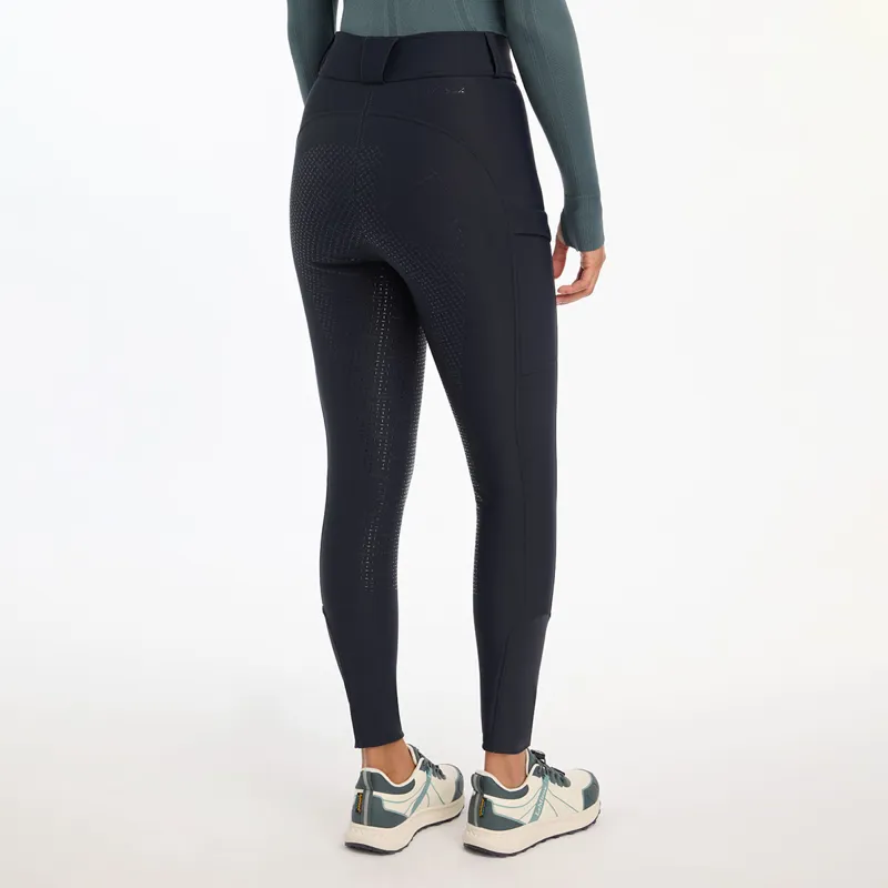 LeMieux DryTex Waterproof Full Grip Ladies Breeches - Navy-3