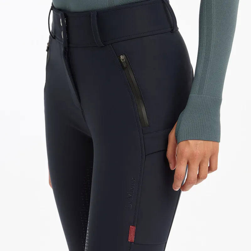 LeMieux DryTex Waterproof Full Grip Ladies Breeches - Navy-4