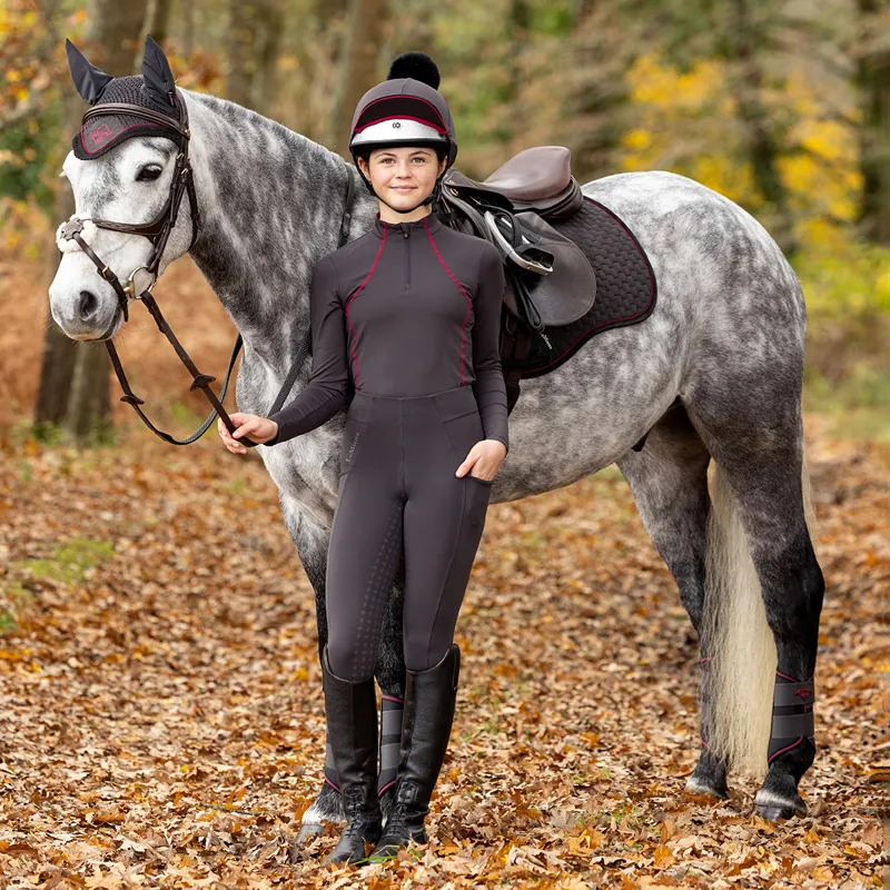 LeMieux Young Rider Junior Base Layer - Cinder-3