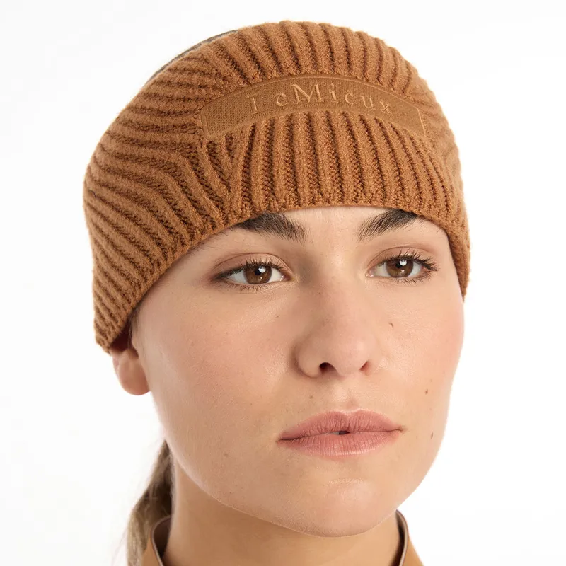 LeMieux Clara Cable Knit Headband - Ginger-4
