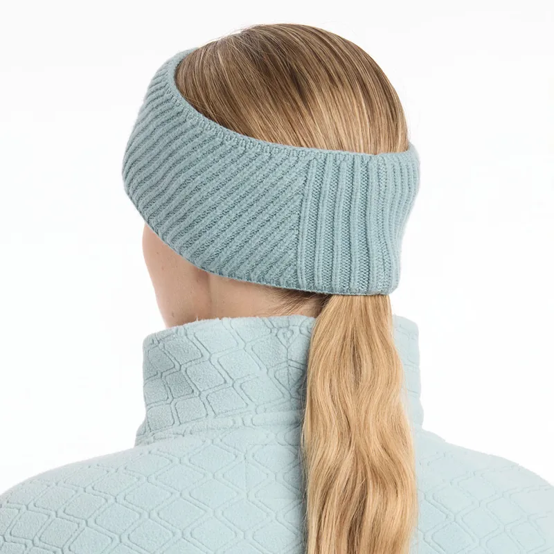 LeMieux Clara Cable Knit Headband - Glacier-2