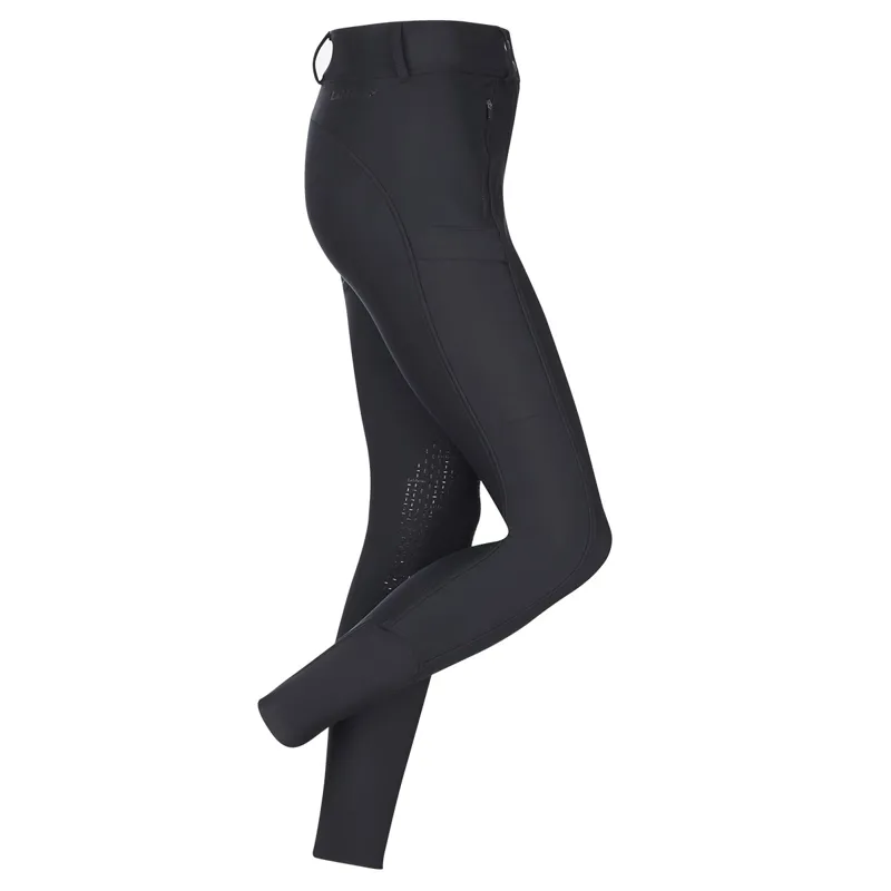 LeMieux DryTex Waterproof Knee Grip Ladies Breeches - Black-1