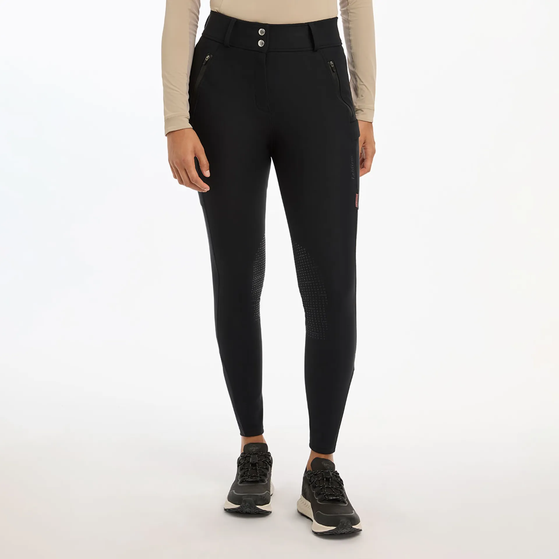 LeMieux DryTex Waterproof Knee Grip Ladies Breeches Black