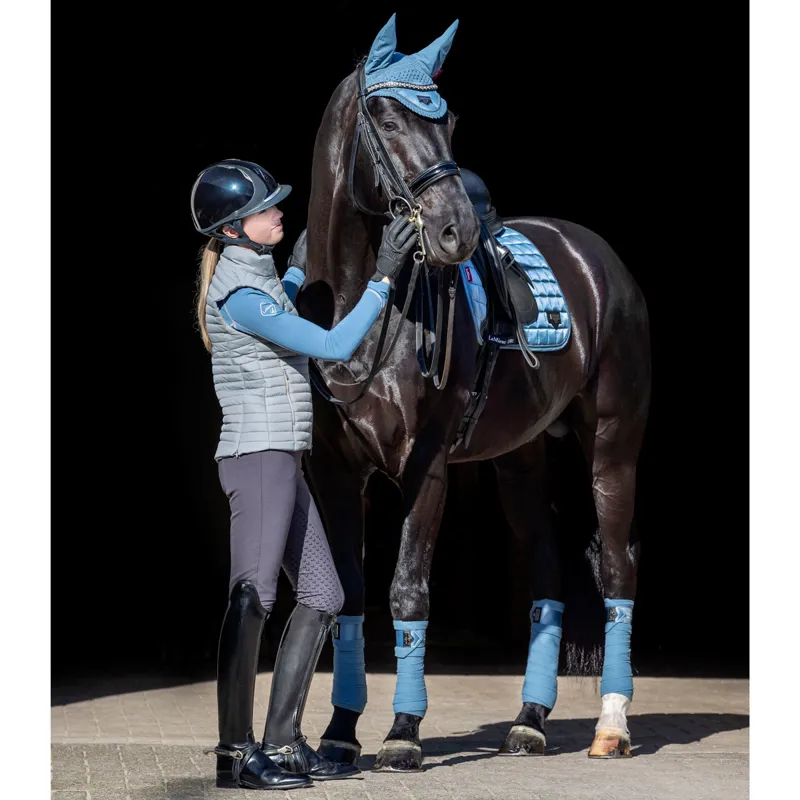 LeMieux Loire Fly Hood - Ice Blue-2