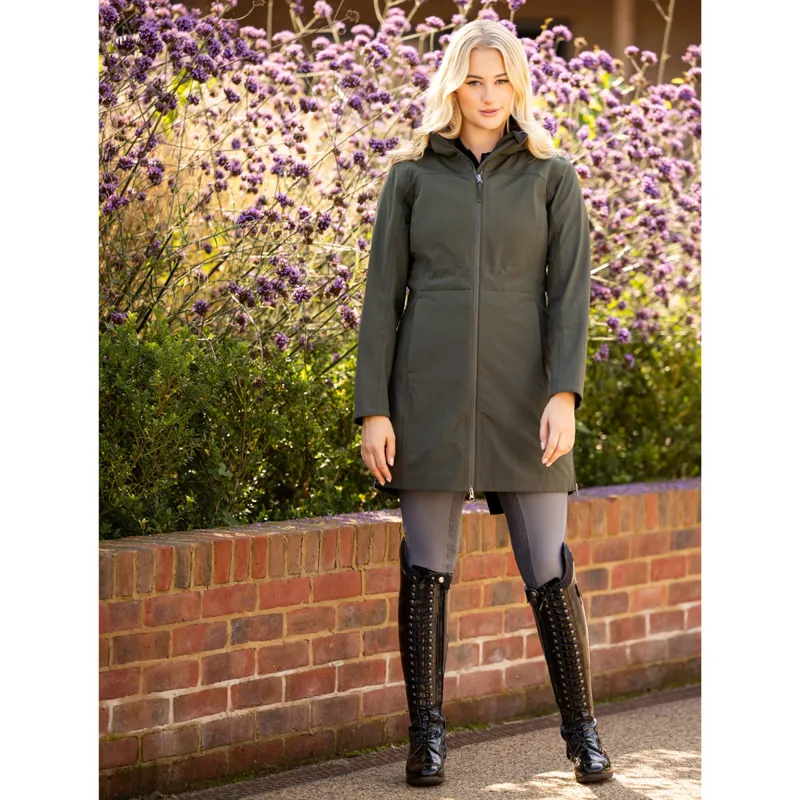 LeMieux Maisie Ladies Lightweight Long Riding Jacket Forest
