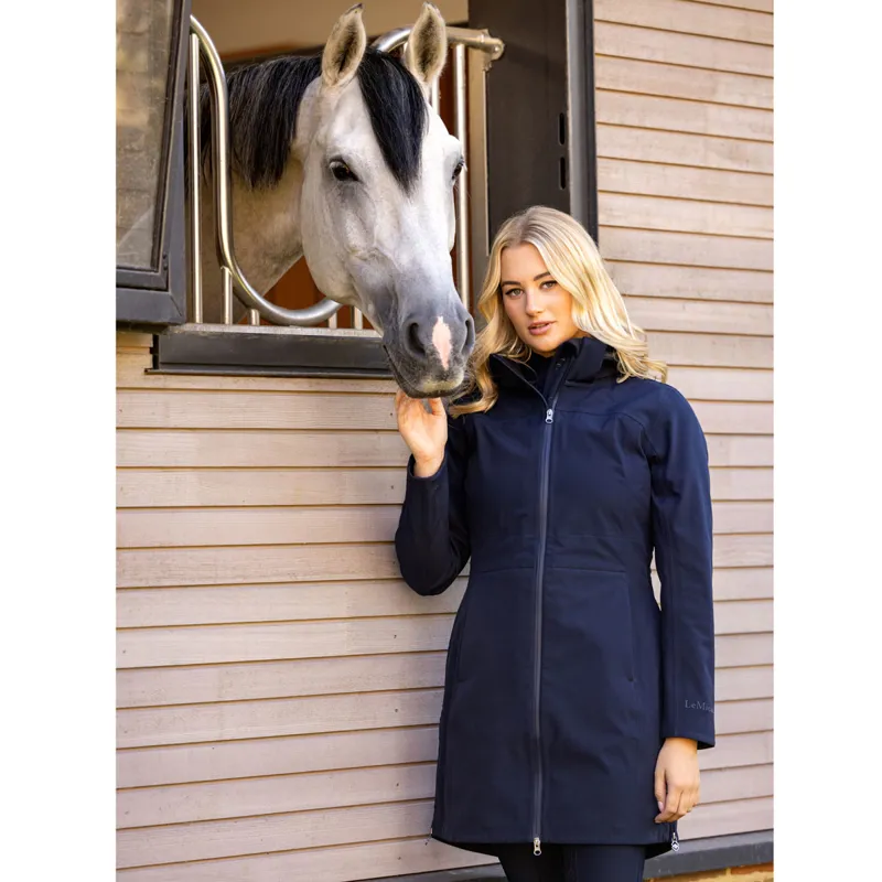 LeMieux Maisie Ladies Lightweight Long Riding Jacket - Navy-9