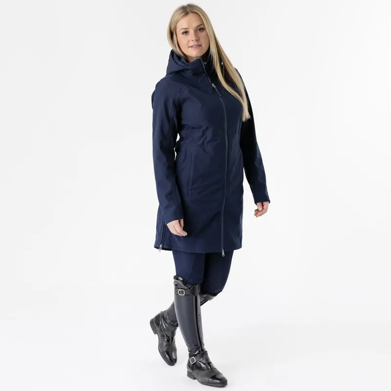 LeMieux Maisie Ladies Lightweight Long Riding Jacket - Navy-6