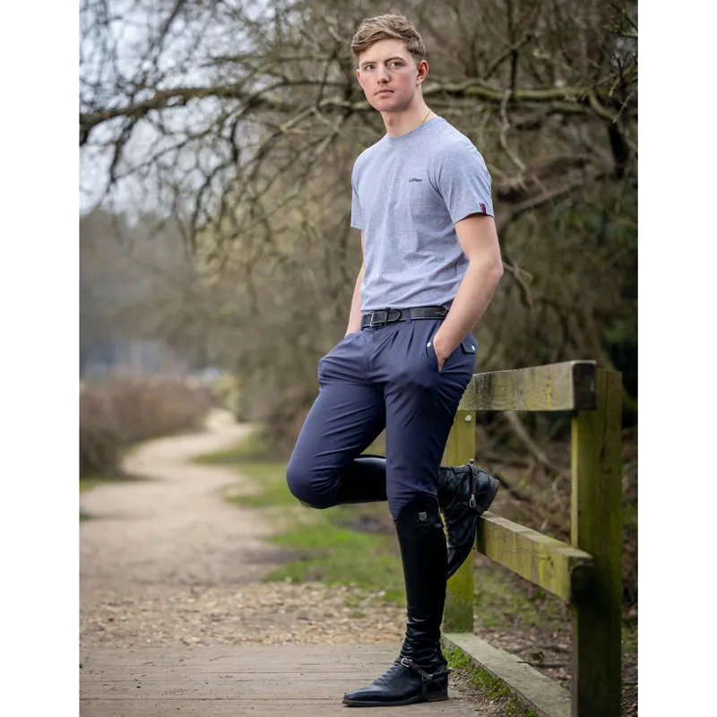 LeMieux Elite Classic Pleated Knee Grip Mens Breeches - Flint-3