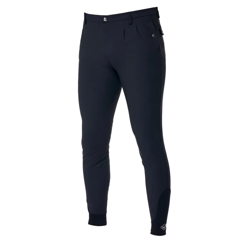 LeMieux Elite Classic Pleated Knee Grip Mens Breeches - Navy